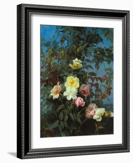 Roses, 1880-George Cochran Lambdin-Framed Giclee Print