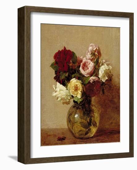 Roses, 1884-Ignace Henri Jean Fantin-Latour-Framed Giclee Print