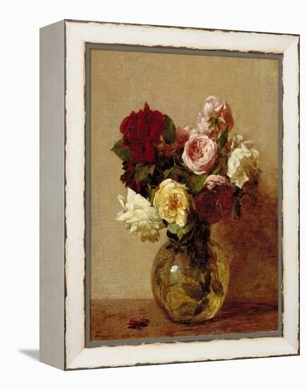 Roses, 1884-Ignace Henri Jean Fantin-Latour-Framed Premier Image Canvas