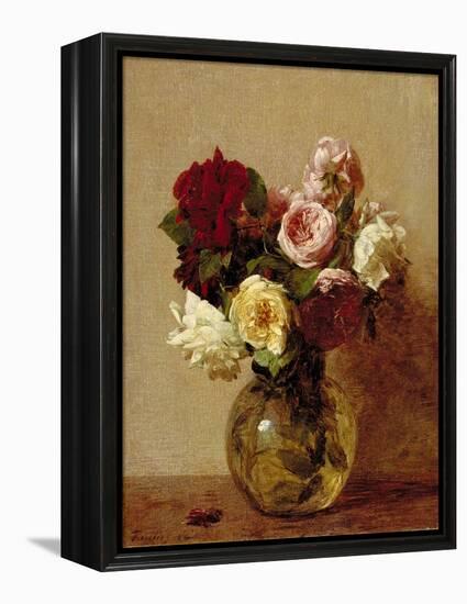 Roses, 1884-Ignace Henri Jean Fantin-Latour-Framed Premier Image Canvas