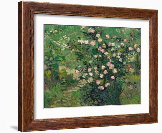 Roses, 1889-Vincent van Gogh-Framed Giclee Print