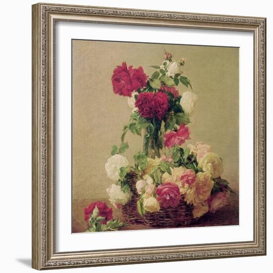 Roses, 1891-Henri Fantin-Latour-Framed Giclee Print