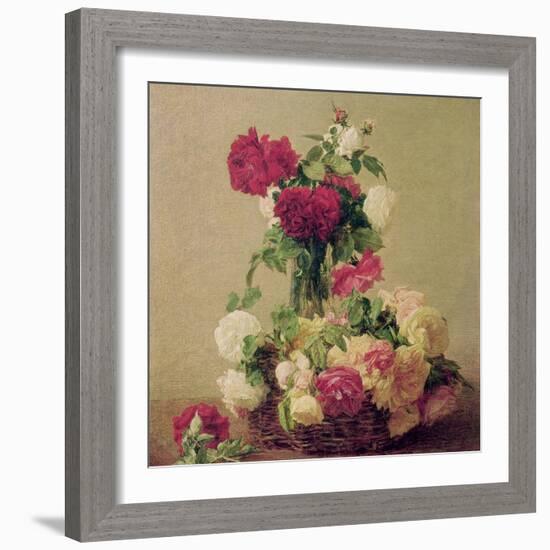 Roses, 1891-Henri Fantin-Latour-Framed Giclee Print