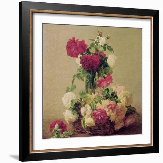 Roses, 1891-Henri Fantin-Latour-Framed Giclee Print