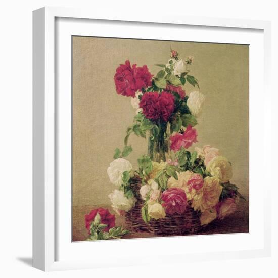 Roses, 1891-Henri Fantin-Latour-Framed Giclee Print