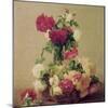 Roses, 1891-Henri Fantin-Latour-Mounted Giclee Print