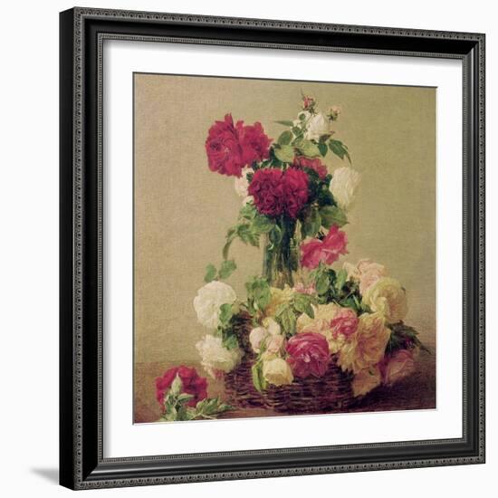 Roses, 1891-Henri Fantin-Latour-Framed Giclee Print