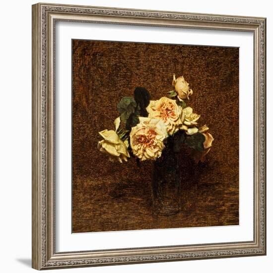 Roses, 1895-Ignace Henri Jean Fantin-Latour-Framed Giclee Print