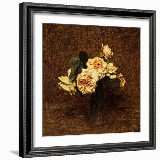 Roses, 1895-Ignace Henri Jean Fantin-Latour-Framed Giclee Print