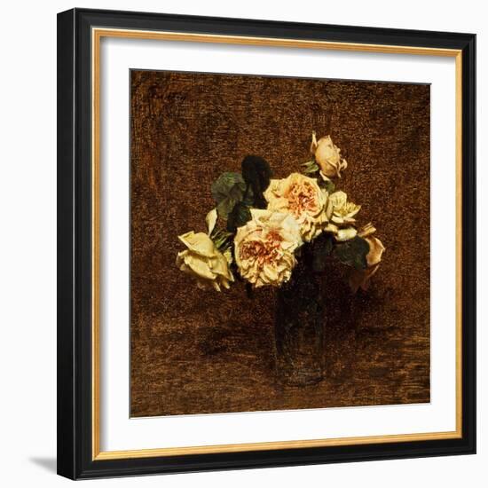 Roses, 1895-Ignace Henri Jean Fantin-Latour-Framed Giclee Print