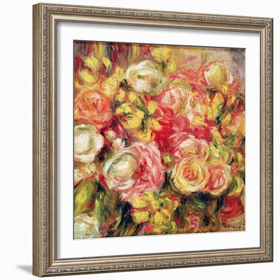 Roses, 1915-Pierre-Auguste Renoir-Framed Giclee Print