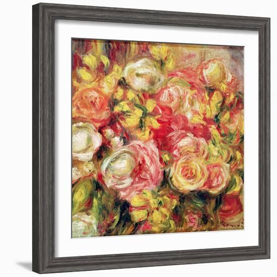 Roses, 1915-Pierre-Auguste Renoir-Framed Giclee Print