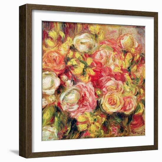 Roses, 1915-Pierre-Auguste Renoir-Framed Giclee Print