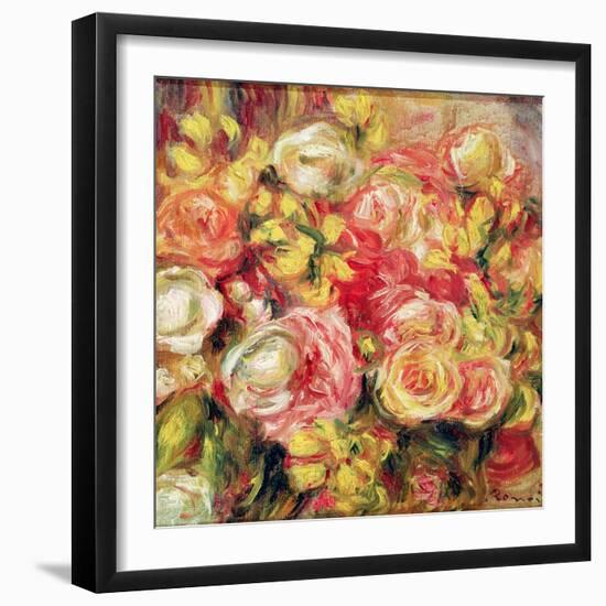 Roses, 1915-Pierre-Auguste Renoir-Framed Giclee Print