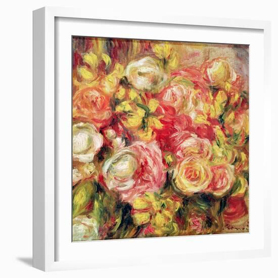 Roses, 1915-Pierre-Auguste Renoir-Framed Giclee Print