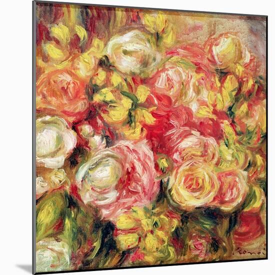 Roses, 1915-Pierre-Auguste Renoir-Mounted Giclee Print