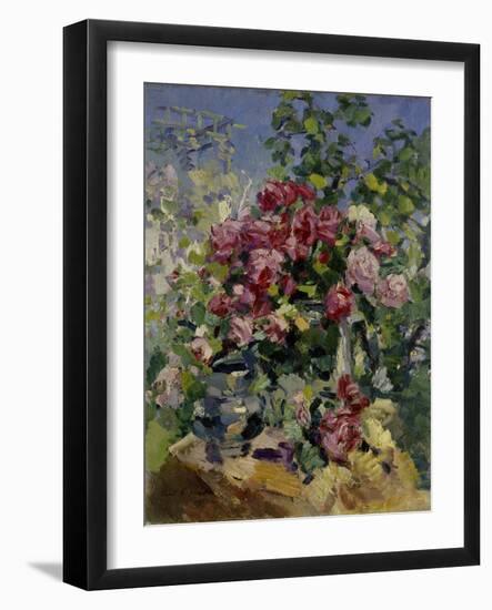 Roses, 1917-Konstantin Alexeyevich Korovin-Framed Giclee Print