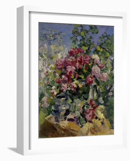 Roses, 1917-Konstantin Alexeyevich Korovin-Framed Giclee Print