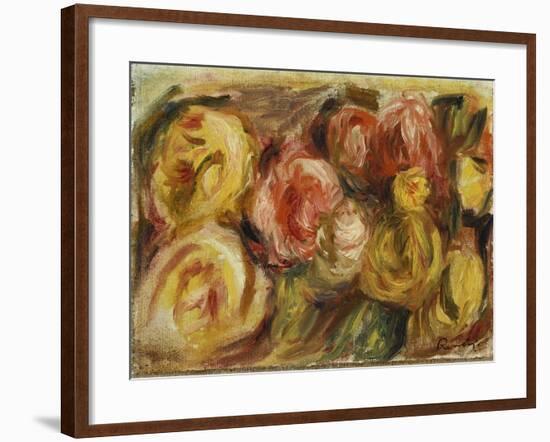 Roses, 1919-Pierre-Auguste Renoir-Framed Giclee Print