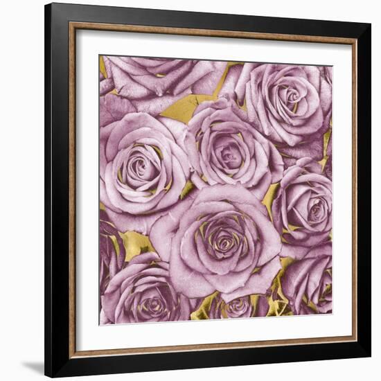 Roses - Amethyst on Gold-Kate Bennett-Framed Art Print