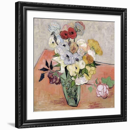 Roses and Anemones, c.1890-Vincent van Gogh-Framed Giclee Print