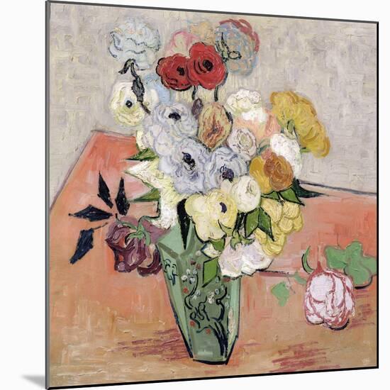 Roses and Anemones, c.1890-Vincent van Gogh-Mounted Giclee Print