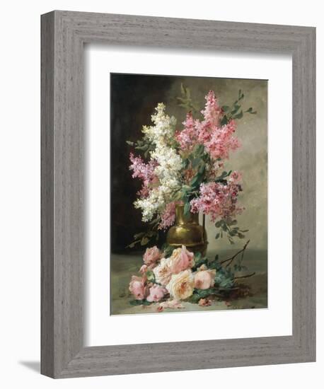 Roses and Lilies-Alfred Godchaux-Framed Giclee Print