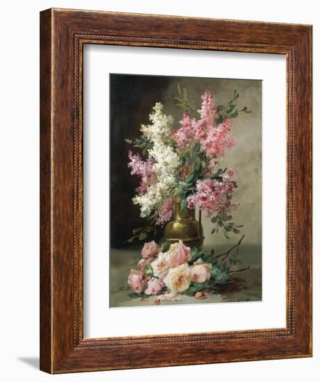 Roses and Lilies-Alfred Godchaux-Framed Giclee Print