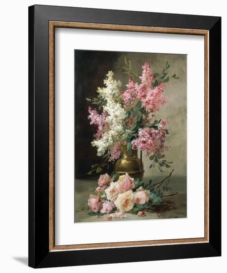 Roses and Lilies-Alfred Godchaux-Framed Giclee Print