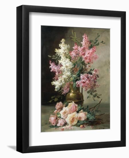 Roses and Lilies-Alfred Godchaux-Framed Giclee Print