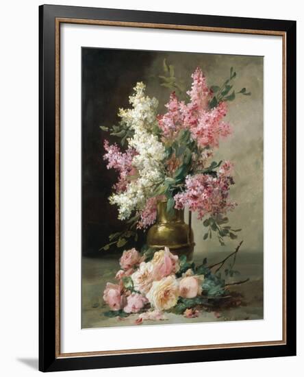 Roses and Lilies-Alfred Godchaux-Framed Giclee Print