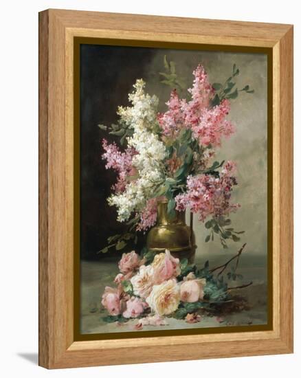 Roses and Lilies-Alfred Godchaux-Framed Premier Image Canvas