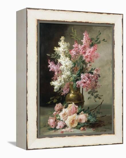 Roses and Lilies-Alfred Godchaux-Framed Premier Image Canvas