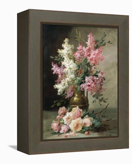 Roses and Lilies-Alfred Godchaux-Framed Premier Image Canvas