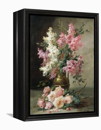 Roses and Lilies-Alfred Godchaux-Framed Premier Image Canvas