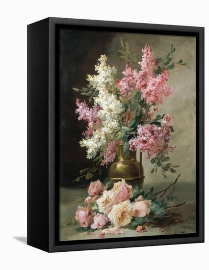 Roses and Lilies-Alfred Godchaux-Framed Premier Image Canvas