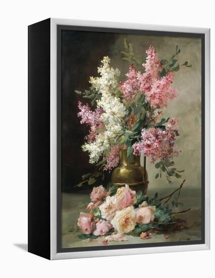 Roses and Lilies-Alfred Godchaux-Framed Premier Image Canvas