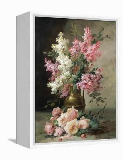 Roses and Lilies-Alfred Godchaux-Framed Premier Image Canvas