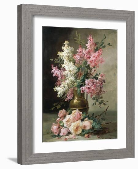 Roses and Lilies-Alfred Godchaux-Framed Giclee Print