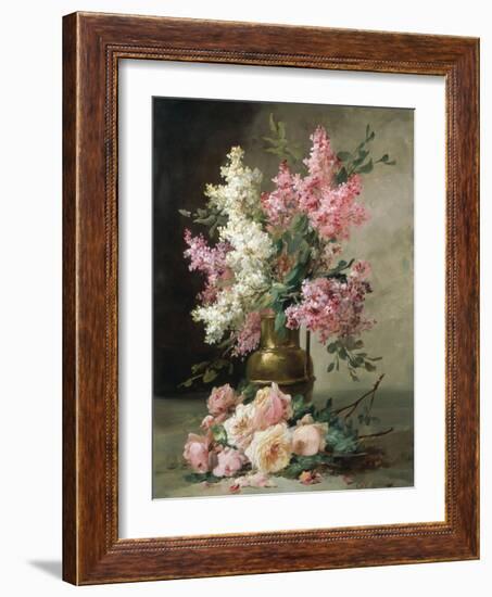 Roses and Lilies-Alfred Godchaux-Framed Giclee Print