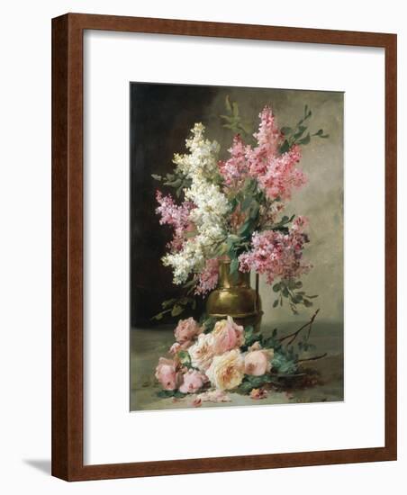Roses and Lilies-Alfred Godchaux-Framed Giclee Print