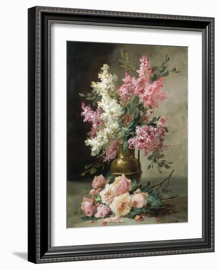 Roses and Lilies-Alfred Godchaux-Framed Giclee Print