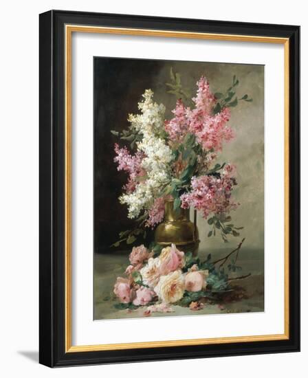 Roses and Lilies-Alfred Godchaux-Framed Giclee Print