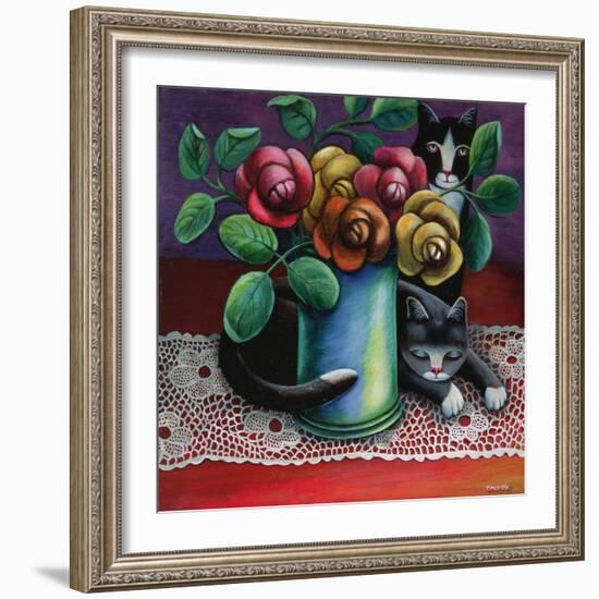 Roses and Old Lace-Jerzy Marek-Framed Giclee Print