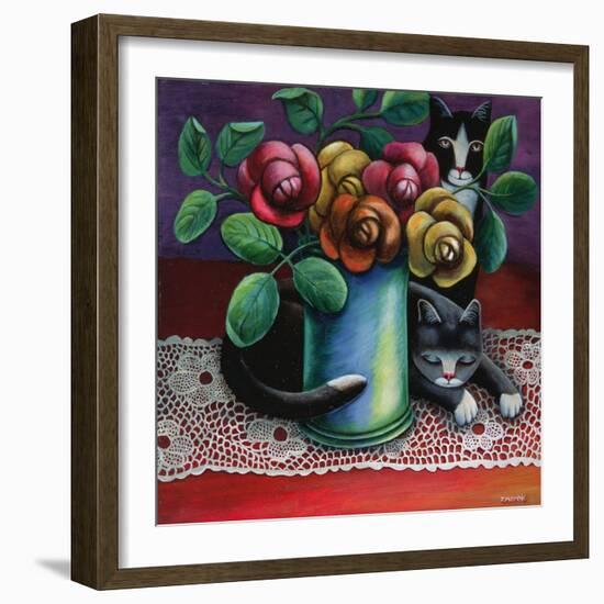 Roses and Old Lace-Jerzy Marek-Framed Giclee Print