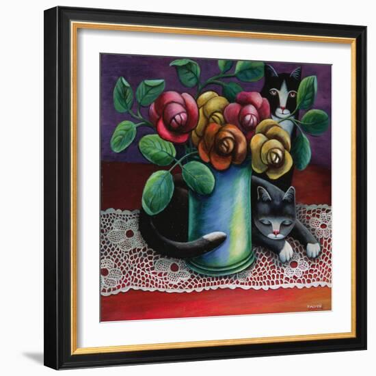 Roses and Old Lace-Jerzy Marek-Framed Giclee Print
