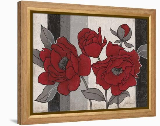 Roses and Stripes 2-Ariane Martine-Framed Stretched Canvas