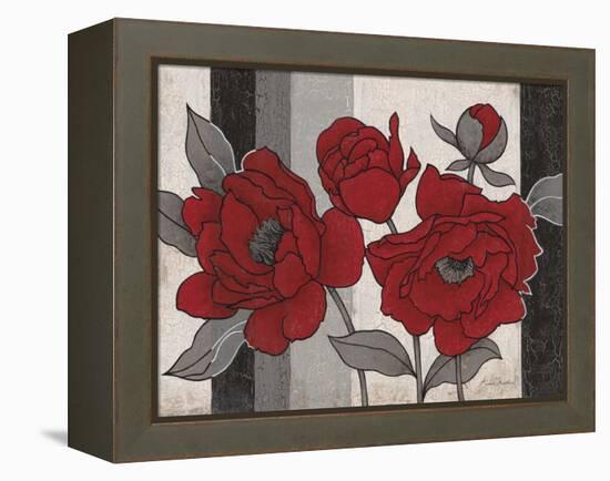 Roses and Stripes 2-Ariane Martine-Framed Stretched Canvas