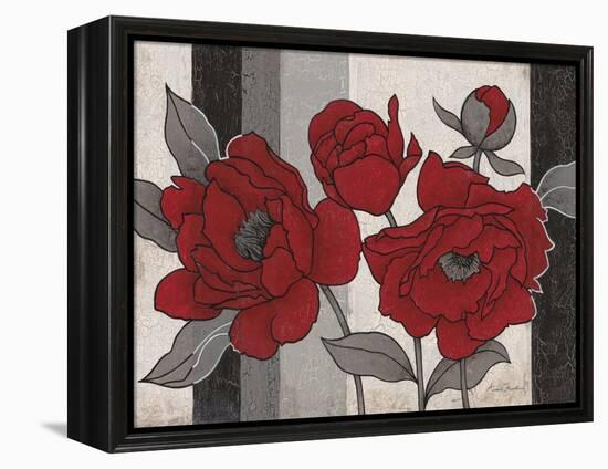 Roses and Stripes 2-Ariane Martine-Framed Stretched Canvas