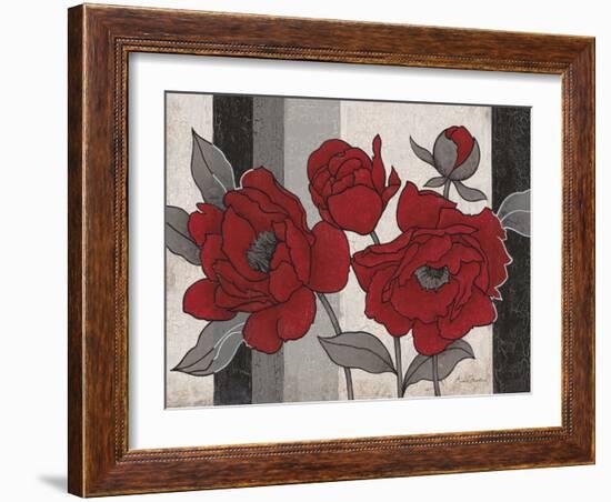 Roses and Stripes 2-Ariane Martine-Framed Art Print